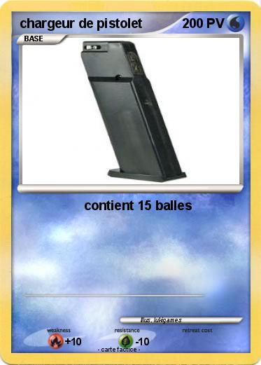 Pokemon chargeur de pistolet