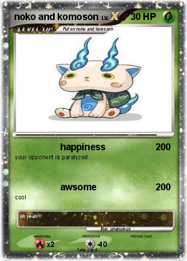 Pokemon noko and komoson