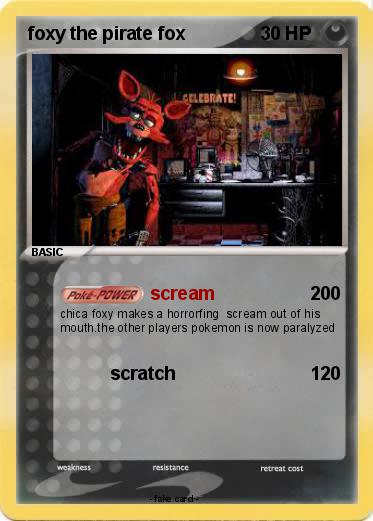 Pokemon foxy the pirate fox