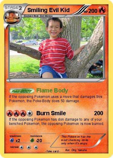 Pokemon Smiling Evil Kid