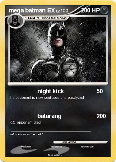 Pokemon mega batman EX