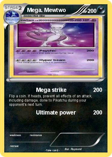 Pokemon Mega. Mewtwo