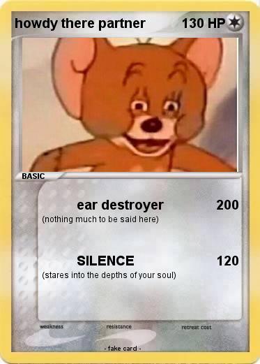 Pokemon howdy there partner