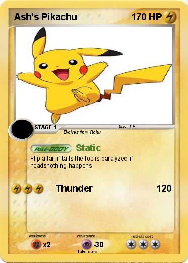 Pokemon Ash's Pikachu