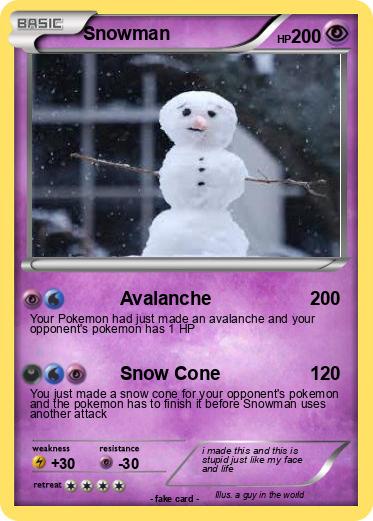 Pokemon Snowman
