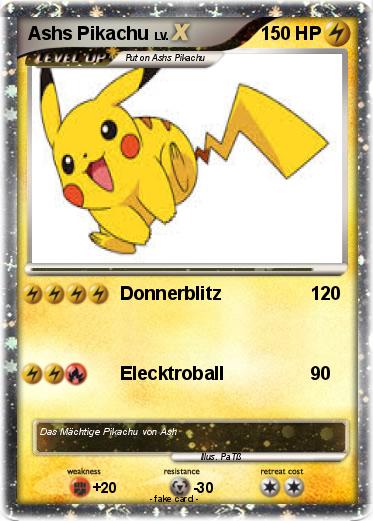 Pokemon Ashs Pikachu