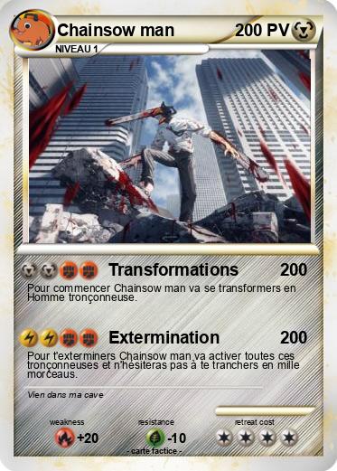 Pokemon Chainsow man