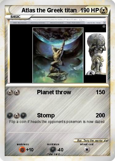 Pokemon Atlas the Greek titan