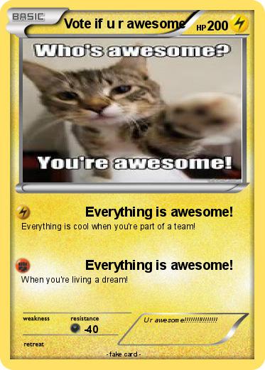 Pokemon Vote if u r awesome