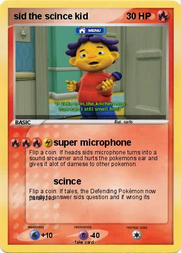 Pokemon sid the scince kid
