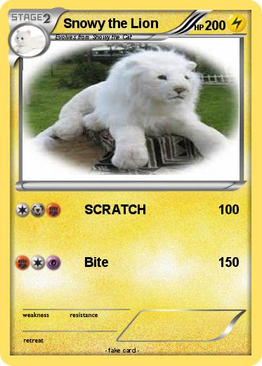 Pokemon Snowy the Lion