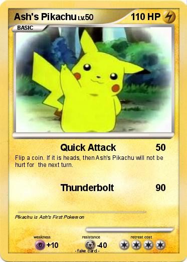 Pokemon Ash's Pikachu