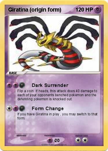 Pokemon Giratina (origin form)
