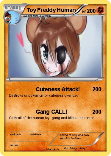 Pokemon Toy Freddy Human