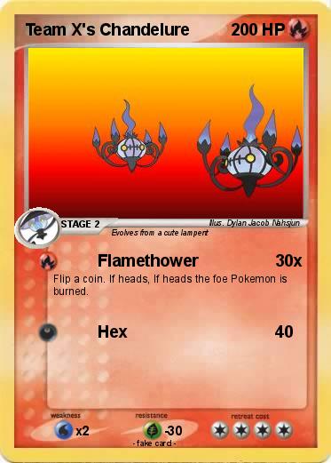 Pokemon Team X's Chandelure
