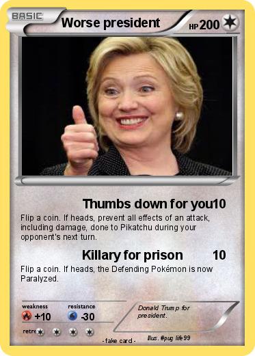 Pokemon Worse president