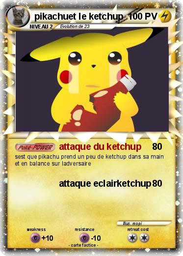 Pokemon pikachuet le ketchup