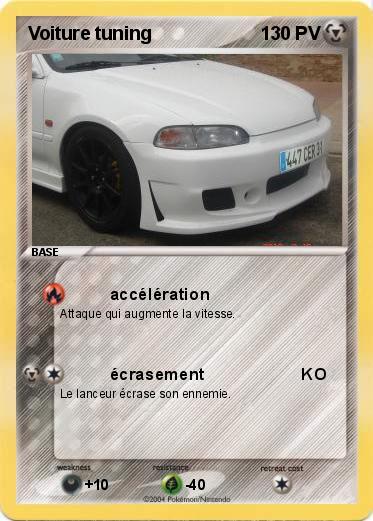 Pokemon Voiture tuning