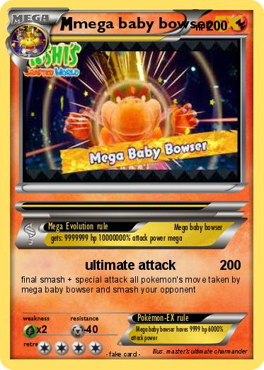 Pokemon mega baby bowser