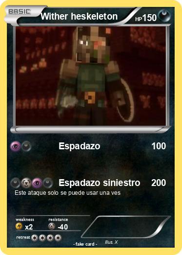 Pokemon Wither heskeleton