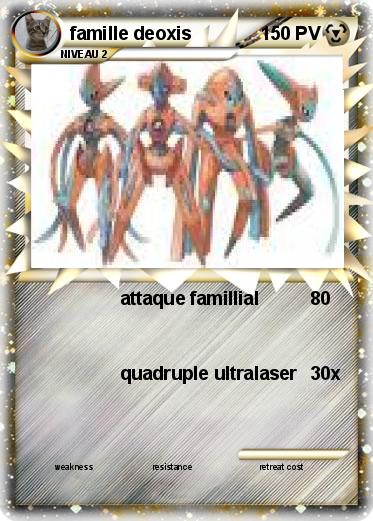 Pokemon famille deoxis