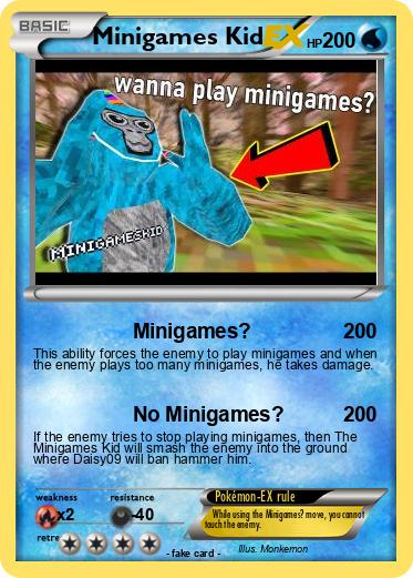 Pokemon Minigames Kid