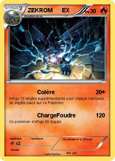 Pokemon ZEKROM      EX