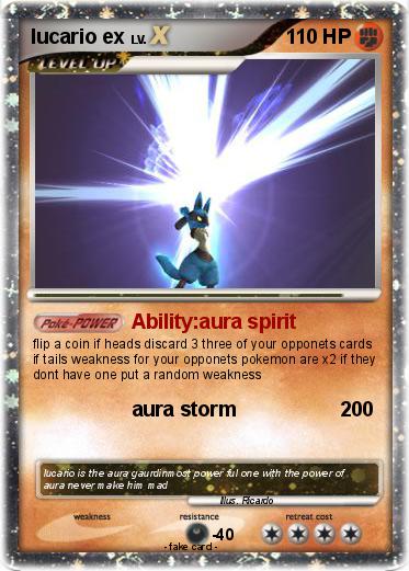 Pokemon lucario ex