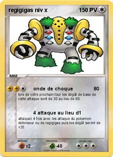 Pokemon regigigas niv x