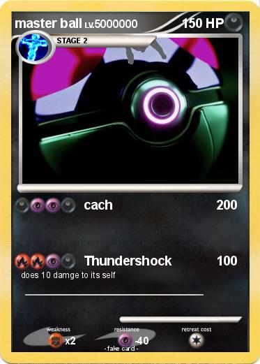 Pokemon master ball