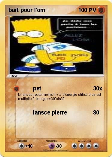 Pokemon bart pour l'om