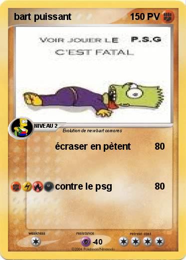 Pokemon bart puissant