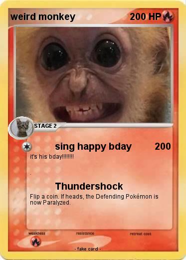 Pokemon weird monkey