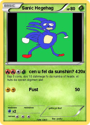 Pokemon Sanic Hegehag