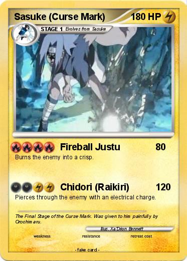 Pokemon Sasuke (Curse Mark)