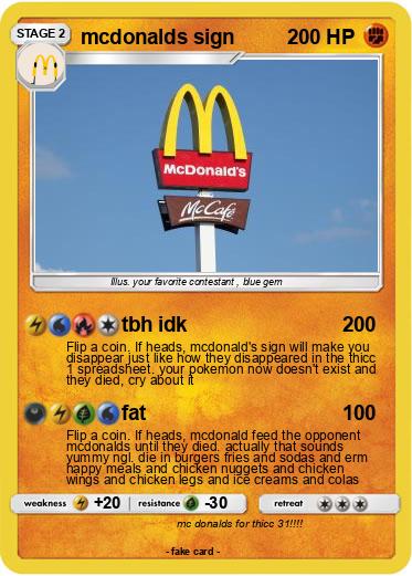Pokemon mcdonalds sign
