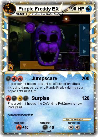 Pokemon Purple Freddy EX