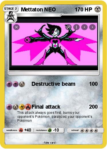 Pokemon Mettaton NEO