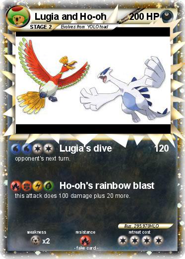 Pokemon Lugia and Ho-oh