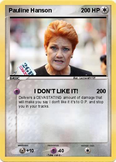 Pokemon Pauline Hanson