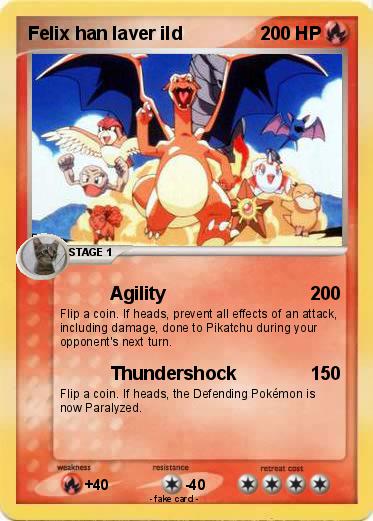 Pokemon Felix han laver ild