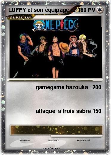 Pokemon LUFFY et son équipage