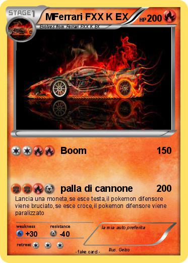 Pokemon MFerrari FXX K EX