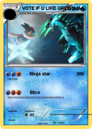 Pokemon VOTE IF U LIKE GRENINJA