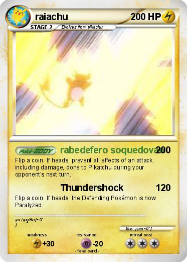 Pokemon raiachu