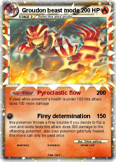 Pokemon Groudon beast mode