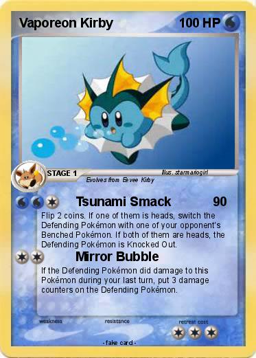 Pokemon Vaporeon Kirby