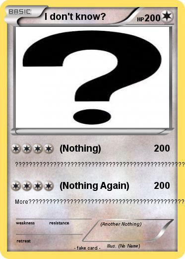 Pokemon I don't know?