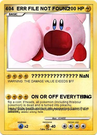Pokemon 404  ERR FILE NOT FOUND