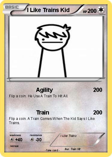 Pokemon I Like Trains Kid